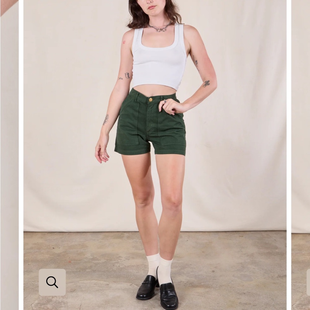 Big Bud Press High Waist Green Shorts